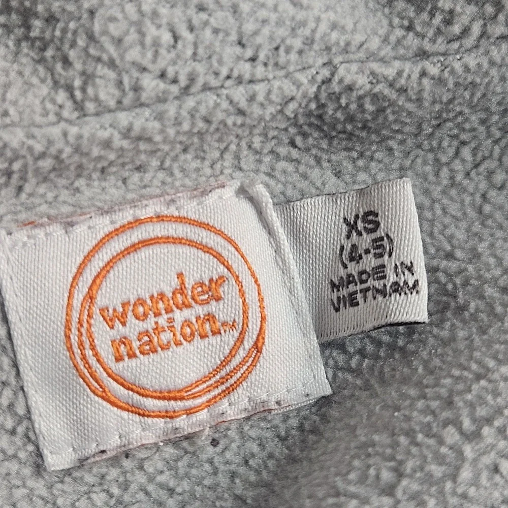 Wonder Nation Toddler Unisex ‎ Jacket With Fleece Lining Size XSM 4/5